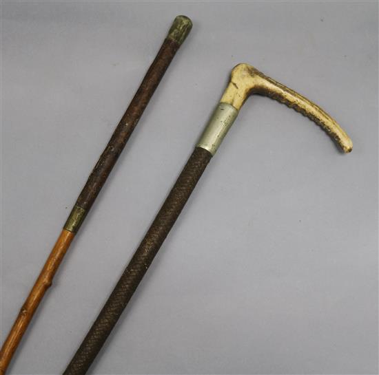 Two whips by Swaine and Adeney